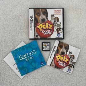 Petz Dogz Pack Nintendo DS 2008 Complete Game Case Manual Tested/Works CIB